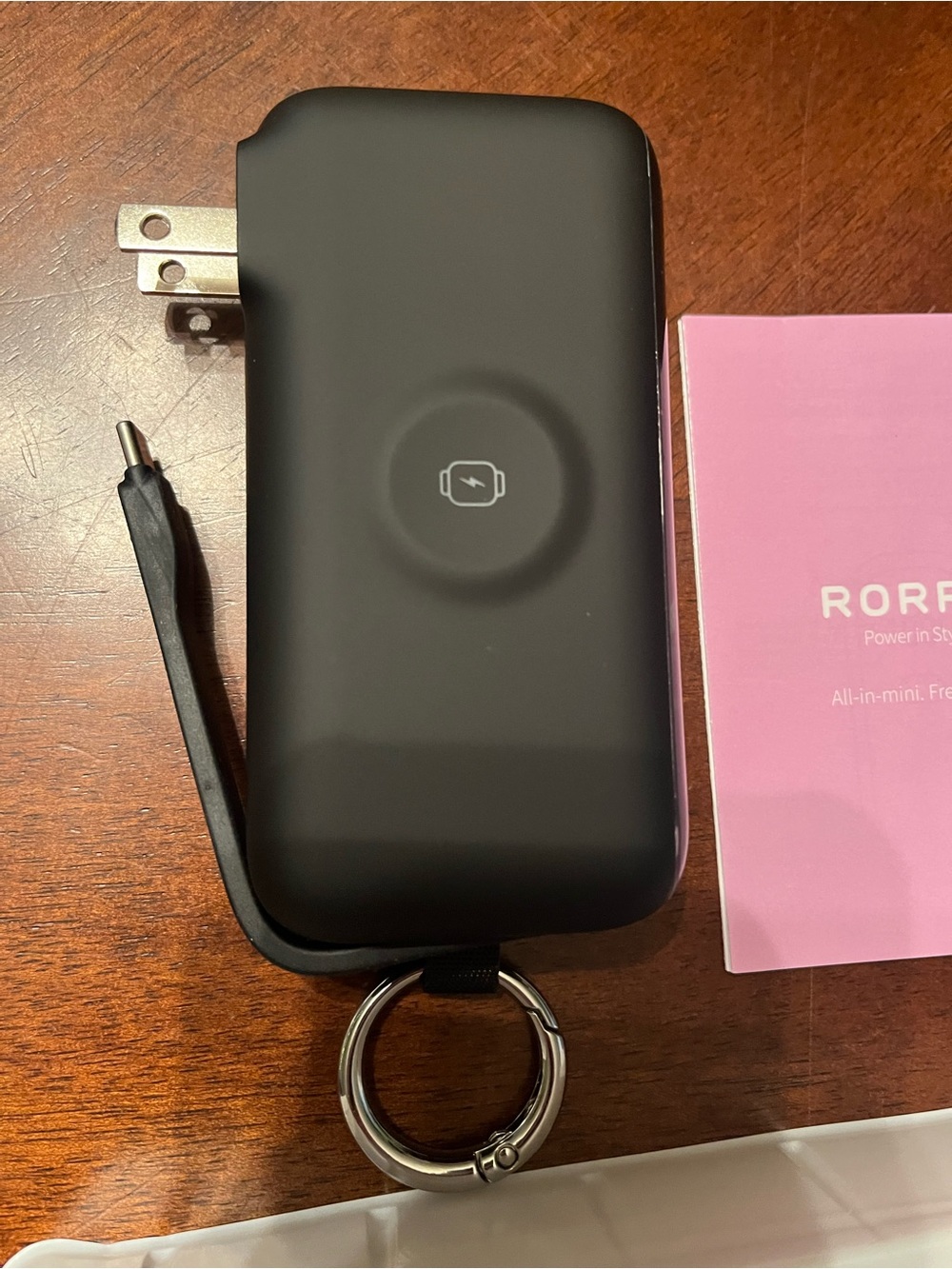 Portable Wireless Charger Power Bank - Black